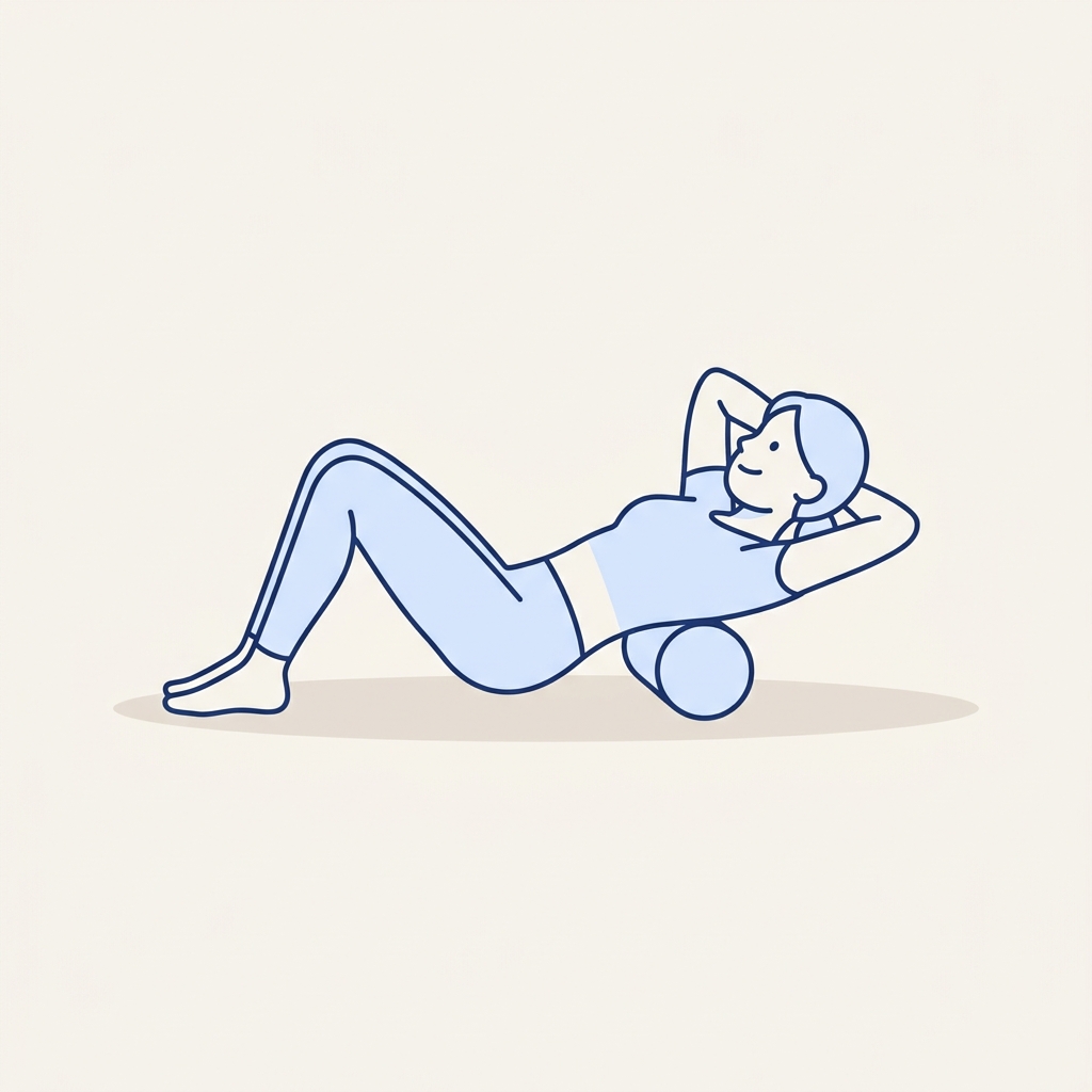 Foam roller thoracic extension